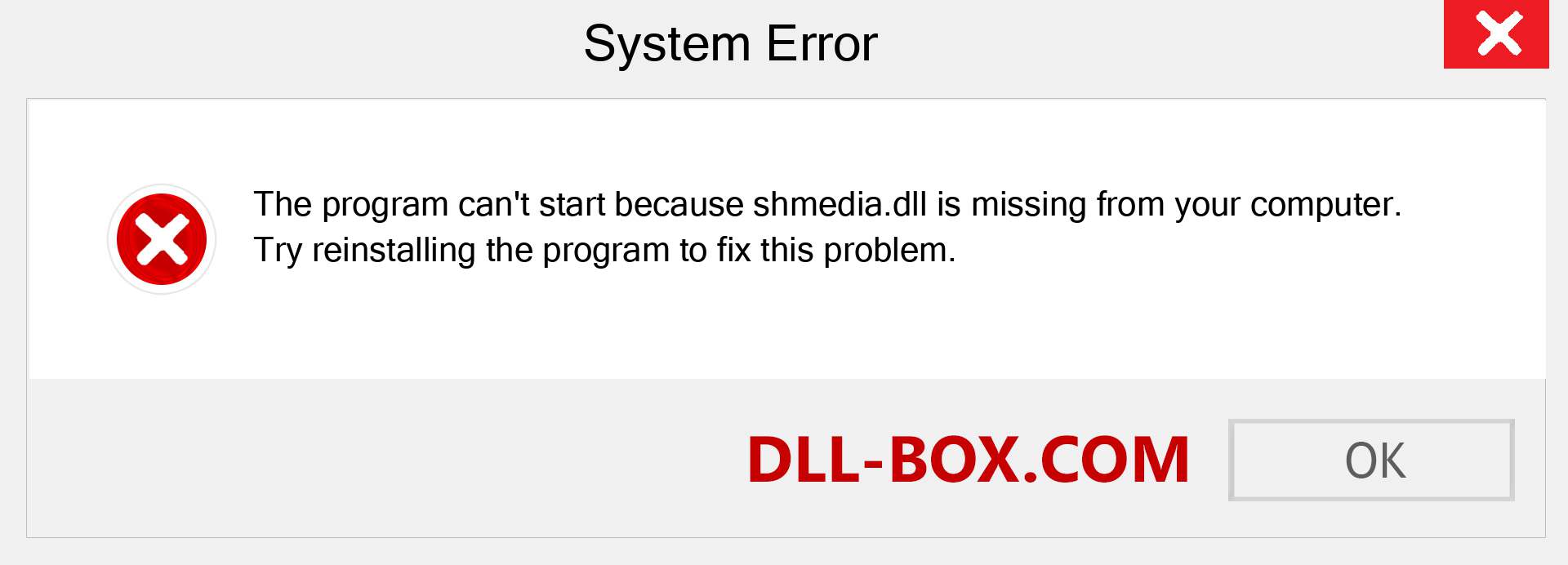  shmedia.dll file is missing?. Download for Windows 7, 8, 10 - Fix  shmedia dll Missing Error on Windows, photos, images